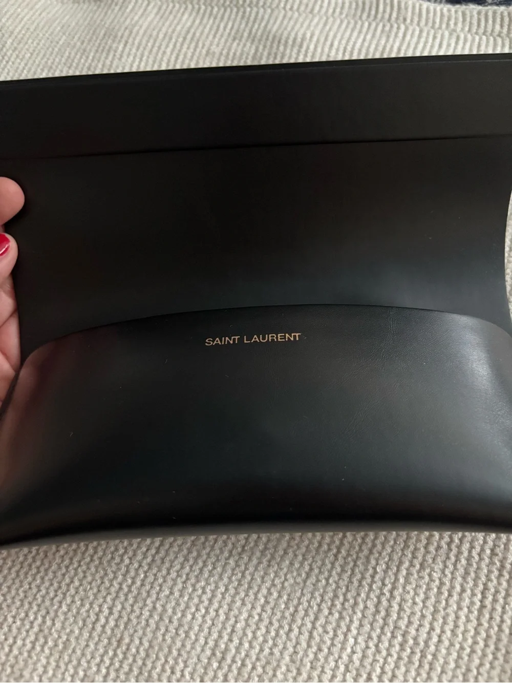 Saint Laurent Glossy Black Cat-Eye Sunglasses